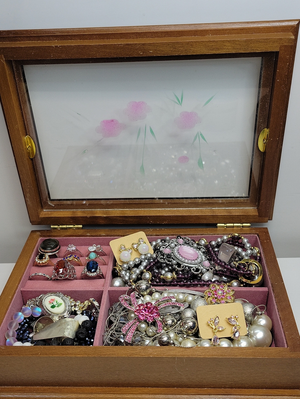 Gunther Mele Jewelry Box Filled With Jewelry. Sz Rings